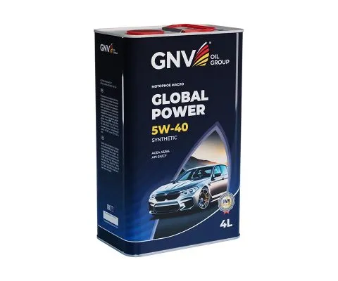 Моторное масло GNV Global Power 5W40 Synthetic A3/B4, 4л