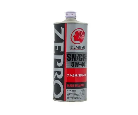 Моторное масло IDEMITSU Zepro Euro SPEC 5W40 SN/CF, 1л