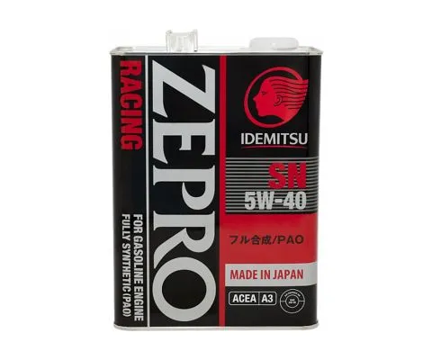 Моторное масло IDEMITSU Zepro Racing 5W40 SN, 4л
