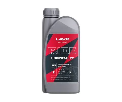 Моторное масло LAVR Moto Ride Universal 2T FC, 1л