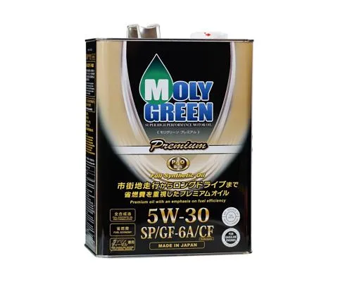 Моторное масло MOLYGREEN Premium 5W30 SP/GF-6A/CF, 4л