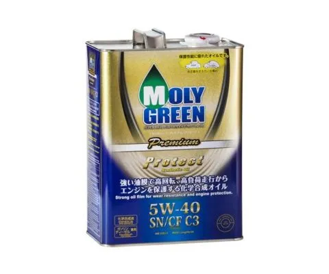 Моторное масло MOLYGREEN Premium Protect 5W40 SN/CF C3, 4л