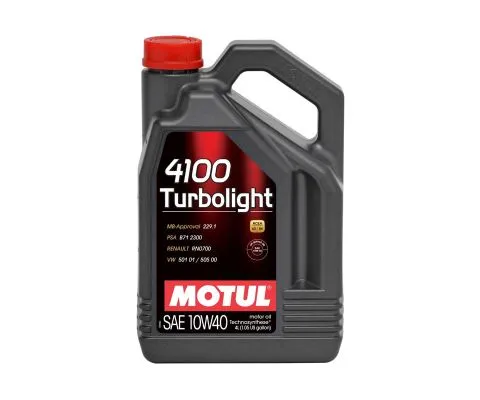 Моторное масло MOTUL 4100 Turbolight 10W40, 4л