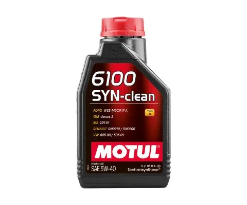 Моторное масло MOTUL 6100 Syn-Clean 5W40, 1л