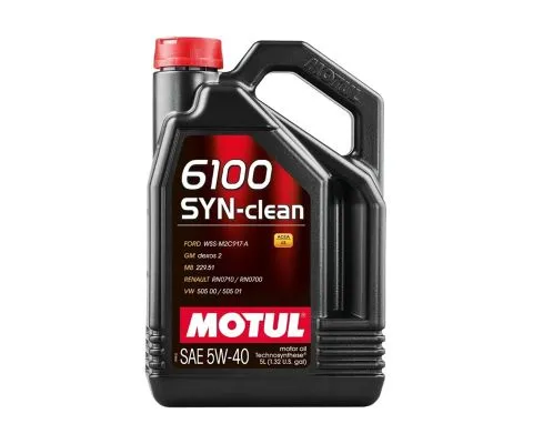 Моторное масло MOTUL 6100 Syn-Clean 5W40, 5л