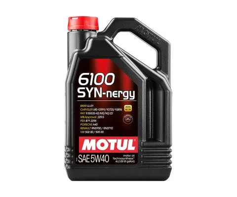 Моторное масло MOTUL 6100 Syn-Nergy 5W40, 4л