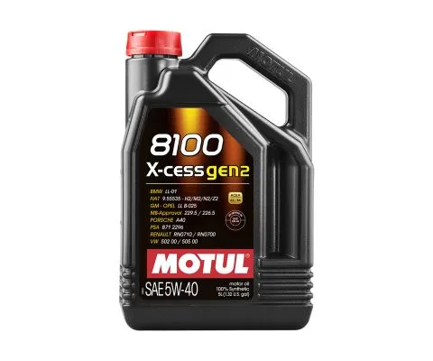 Моторное масло MOTUL 8100 X-Cess Gen2 5W40, 5л