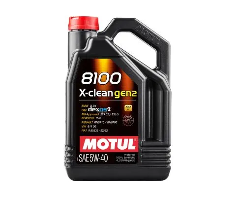 Моторное масло MOTUL 8100 X-clean GEN2 5W40, 4л