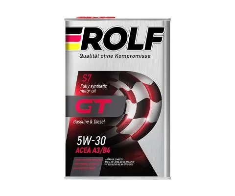 Моторное масло ROLF GT 5W30 A3/B4, 4л