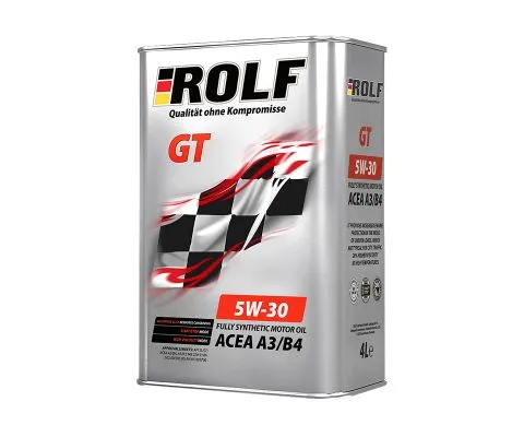 Моторное масло ROLF GT 5W30 A3/B4, 4л