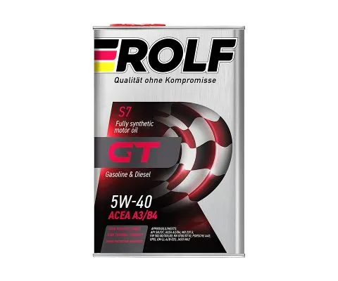 Моторное масло ROLF GT 5W40 SN/CF, 4л