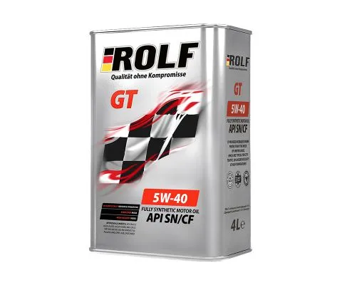 Моторное масло ROLF GT 5W40 SN/CF, 4л