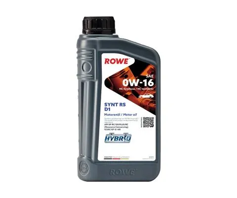 Моторное масло ROWE Hightec Synt RS D1 0W16, 1л