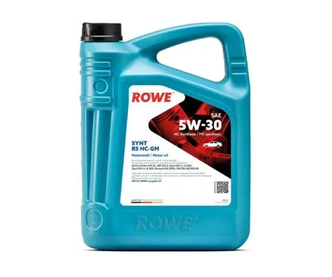 Моторное масло ROWE Hightec Synt RS HC-GM 5W30, 5л