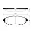 Тормозные колодки MADFIL PN0370 (Chevrolet Aveo, Daewoo Kalos, Ravon Nexia R3)