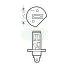 Лампа головного света TRIFA H1 24V 70W P14.5s, 1шт