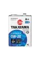 Моторное масло TAKAYAMA 0W20 GF-6A SP, 4л